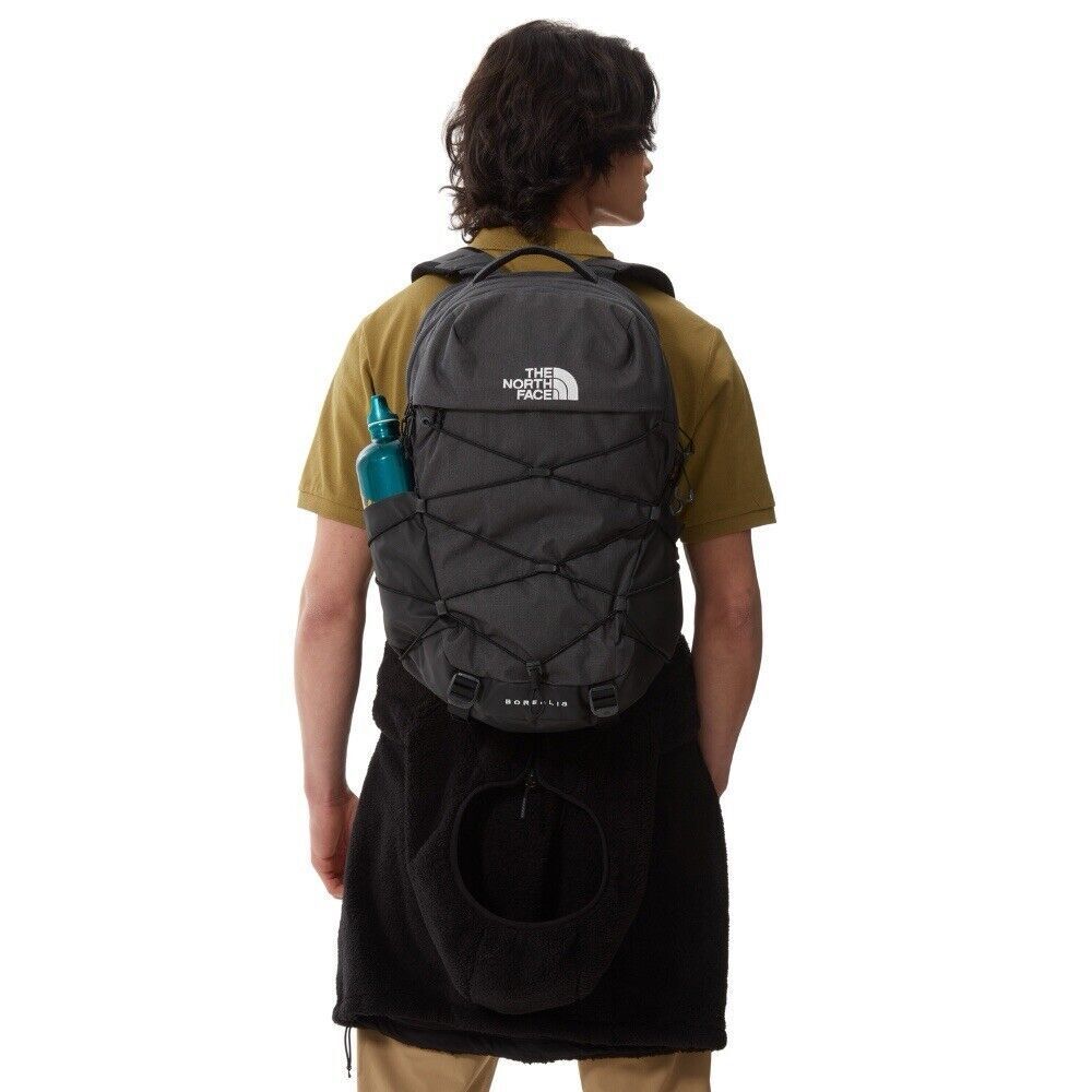 The North Face Borealis Laptop Backpack Asphalt Grey Light Heather/TNF Black New - Picture 2 of 8